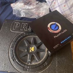 kicker Comp W Pro Box And Planet Audio Amp 