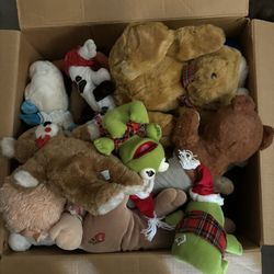 Box Of Stuffed Animals 