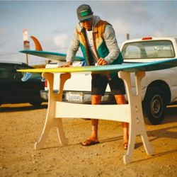 Portable Surfboard Storage/Shaping Stand