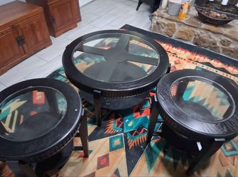 Coffee table and end tables