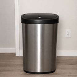Stainless Steel Motion Sensor Trashcan 
