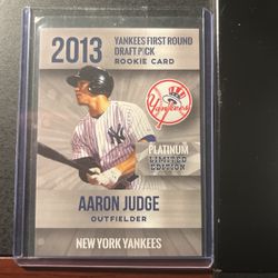 Aaron Judge 2013 Platinum Rookie Card
