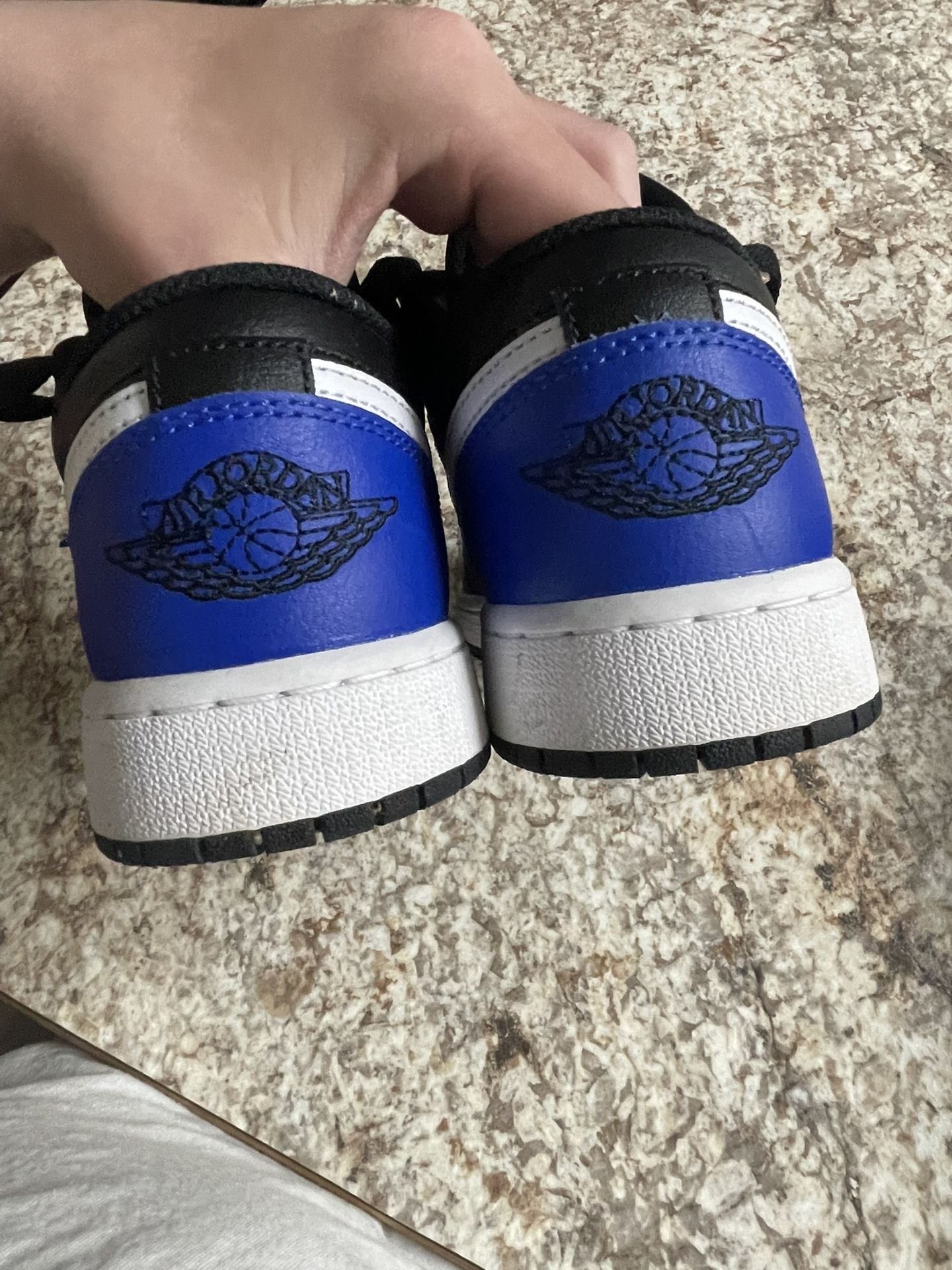 Black And Blue Jordan Lows