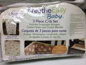 Breathable 3piece crib set