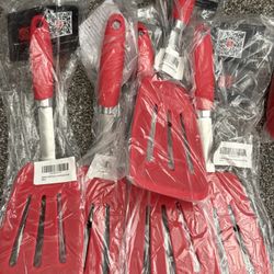 Red Silicone Turner Spatula