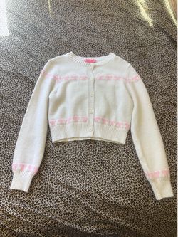CUTE WHITE CARDIGAN, Size M