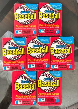 MLB Donruss Baseball Puzzle and Cards Wax Packs (7)