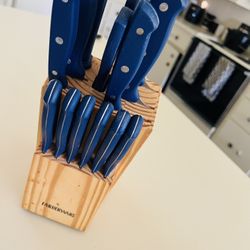 Blue Kitchen Knife Set 