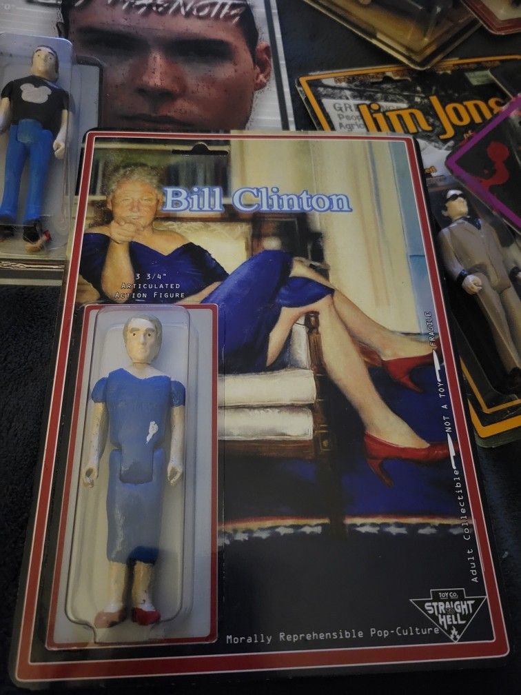 BILL CLINTON CUSTOM FIGURE TOY HORROR 3 INCH LIMITED RARE