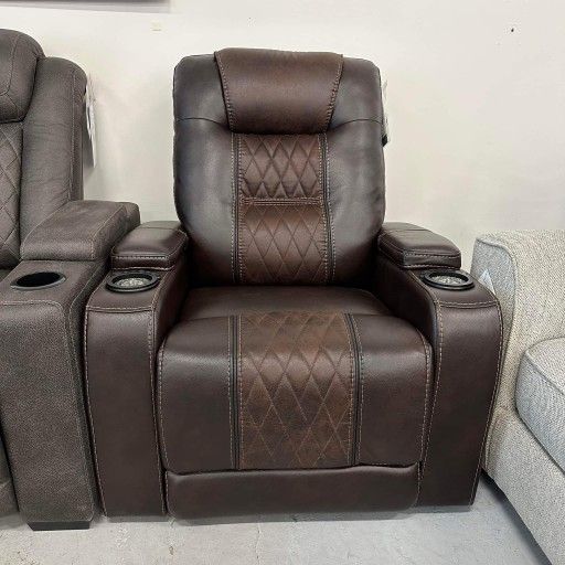 Brand New Ashley Living Room Power Reclining/Adj Headrest Composer