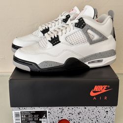 Nike Air Jordan 4 White Cement - SZ 9.5