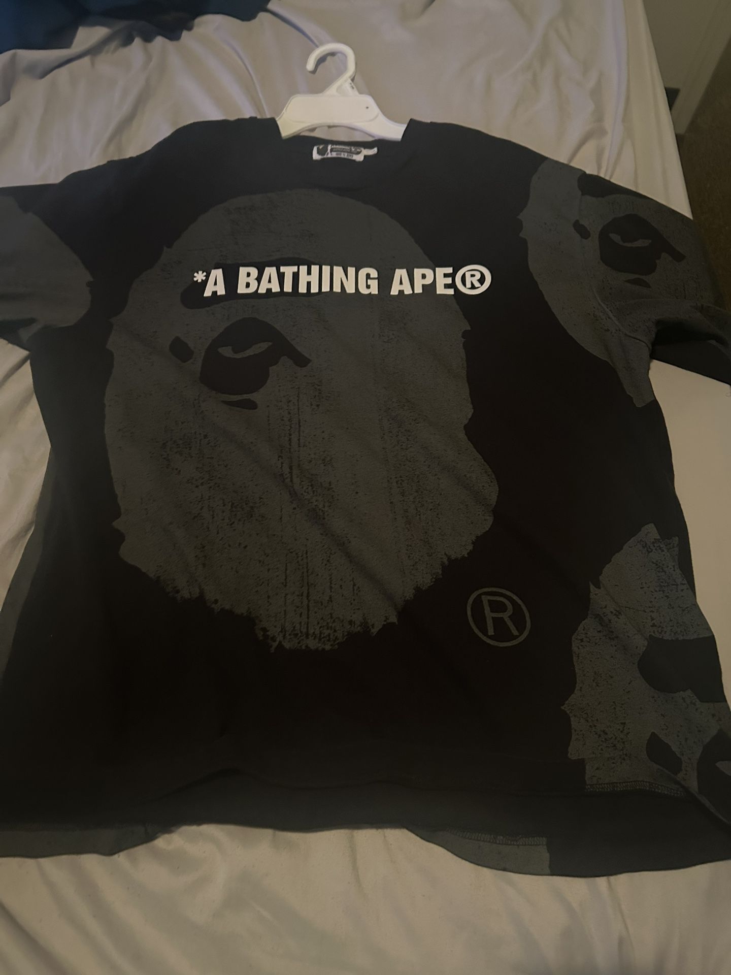 black and grey bape shirt Limited edition