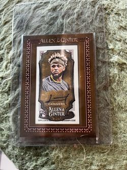 2024 Allen and Ginter Junior Caminero rookie auto card