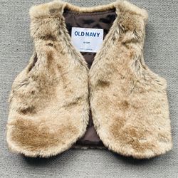Old Navy Fur Jacket For Baby Girl. 