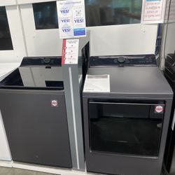 💥💥New top load LG Matte black Washer With Agitator And Gas Dryer 💥💥