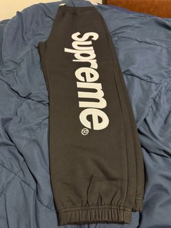 New Black Supreme Sweatpants