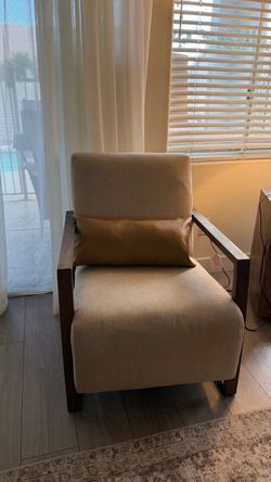 Modern Accent Chair with Wood Frame