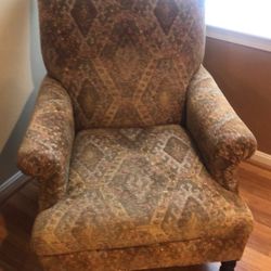 Bombay Multi Colored Wing Chair