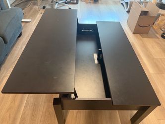 IKEA TRULSTORP Lift Top Coffee Table Black Brown Storage - Local Pickup
