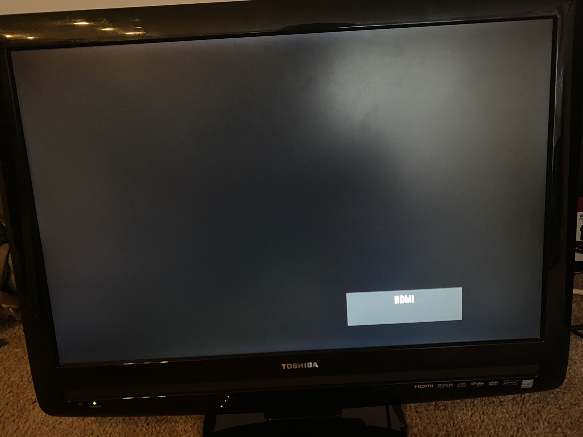 22 inch toshiba TV or gaming monitor with built in DVD player