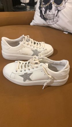 Golden Goose Pure Star White Leather Sneakers