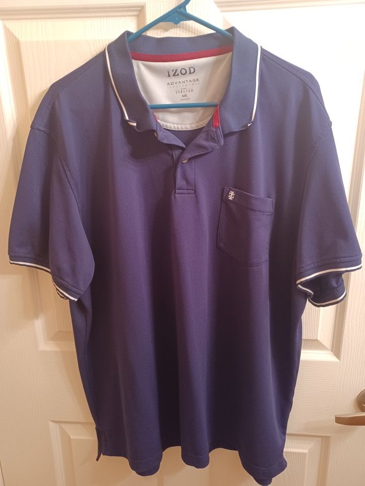 Men's 2XL Navy IZOD Polo Shirt