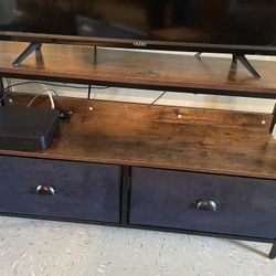 TV Table Stand With Drawers 