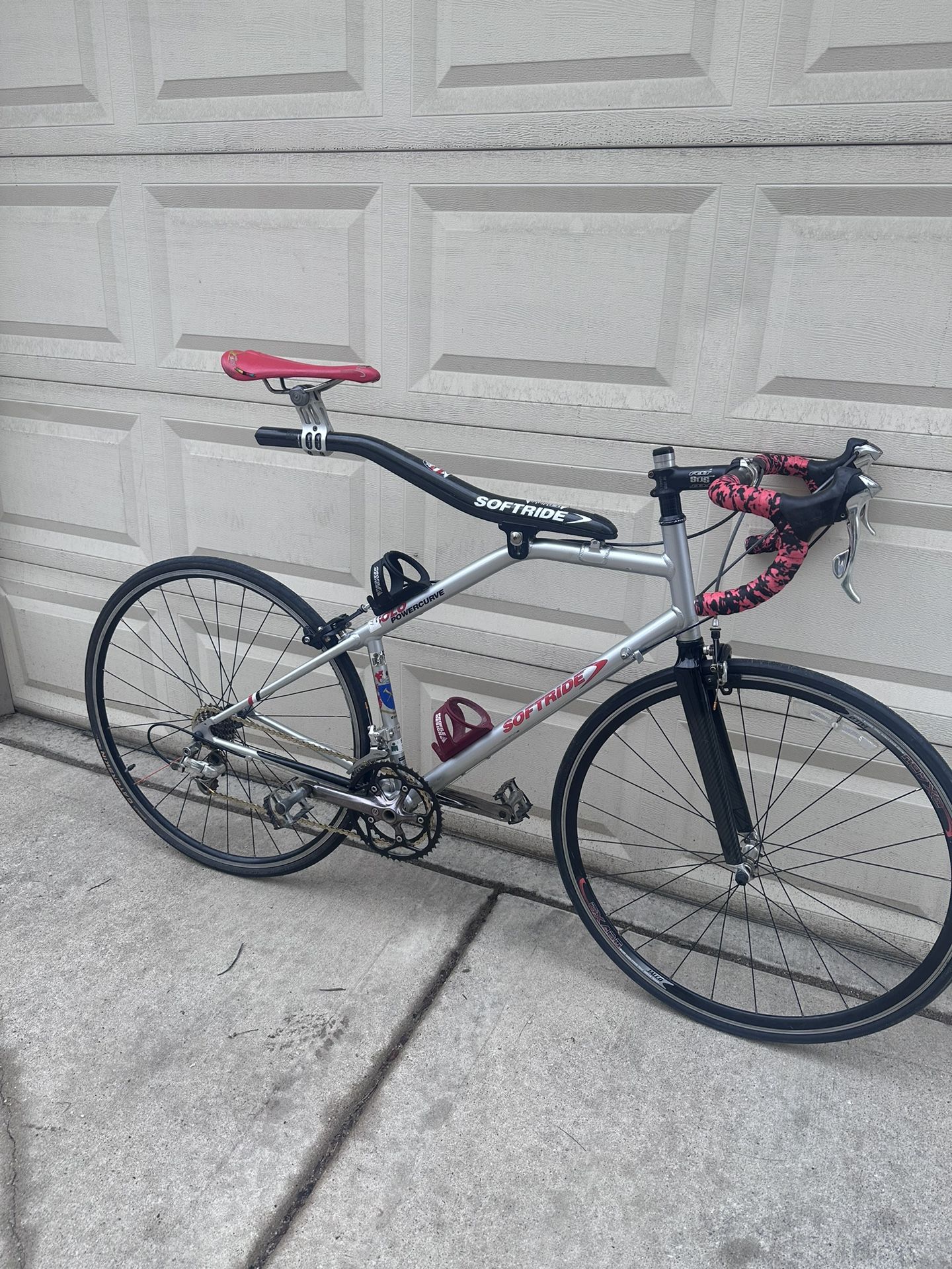Softride Powercurve Rare Professional Road Racing Triathlon Bike Made In USA Carbon Fiber Beam Ride