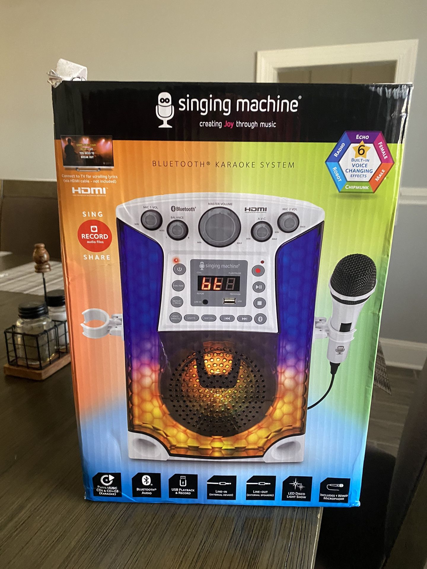 Singing Machine Bluetooth Karaoke System