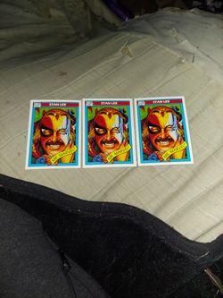 3 1990 Stan Lee Mr.Marvel Marvel Comics Card # 161