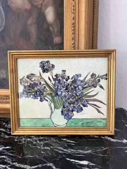 Irises by Vincent Van Gogh Metropolitan Museum of Art #128, tag on back