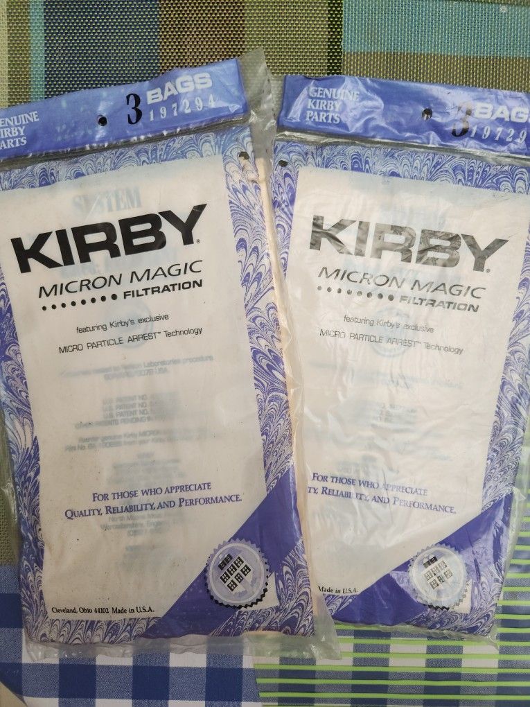 Genuine KIRBY Vacuum Cleaner MICRON MAGIC Filtration Bags #197294