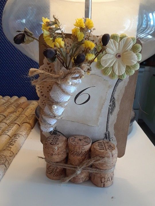 Used Champagne Corks Wedding Decor