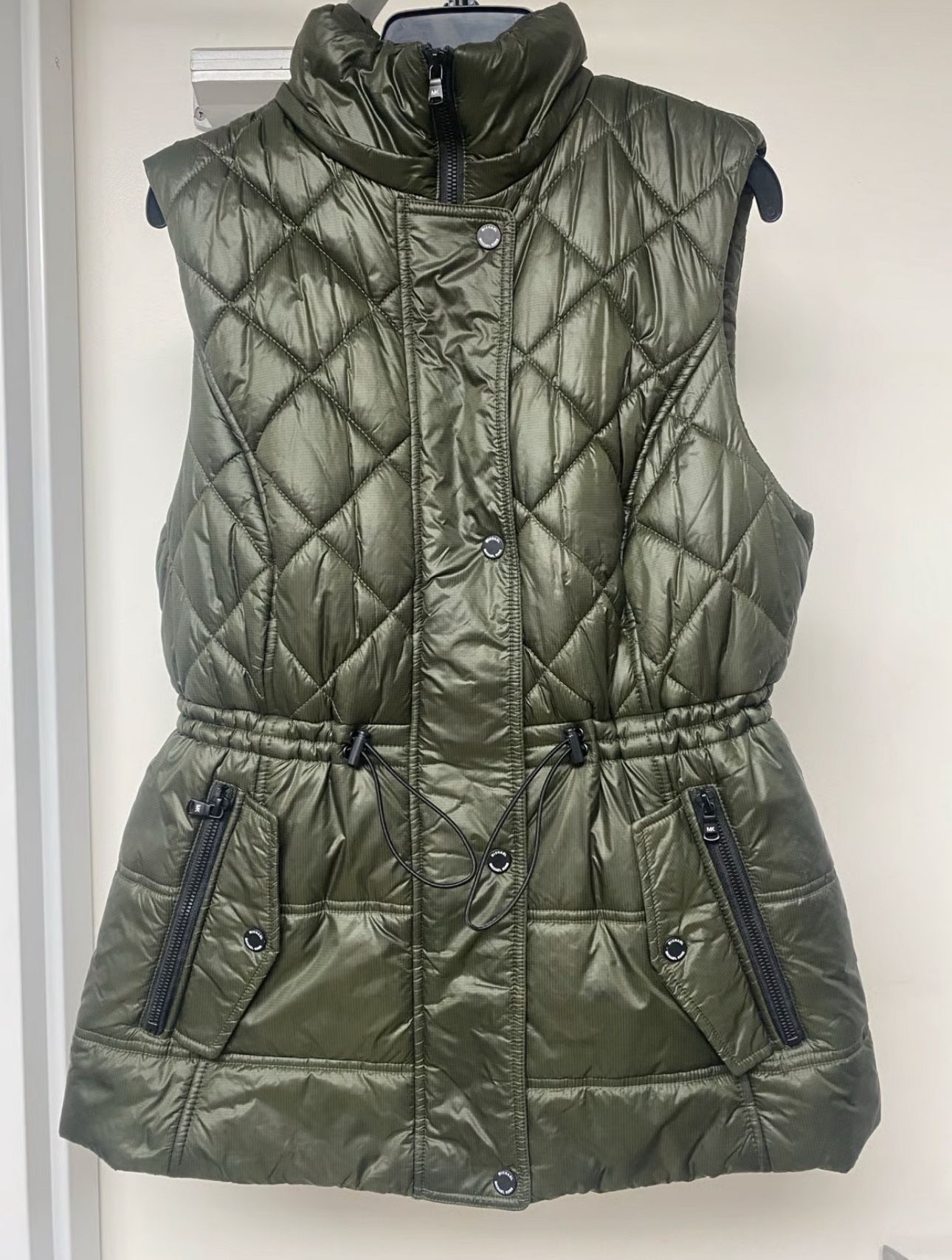 Michael Kors Olive Puffer Vest
