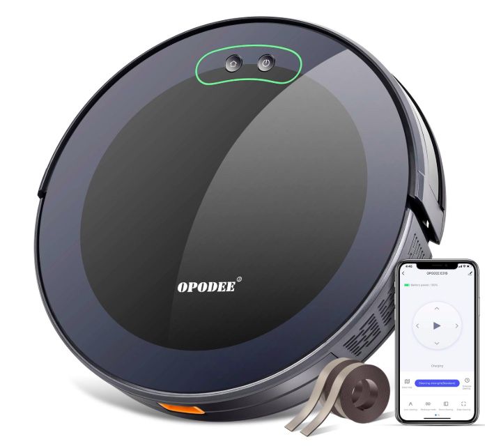 Brand New In Box Robot Vacuum Cleaner, Wi-Fi Connected, 1800Pa Max Suction, Route Planning, Self-Charging - Robotic Vacuum with Smart Mopping, Ideal