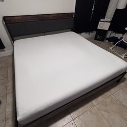 King Sized Bed Frame + Mattress