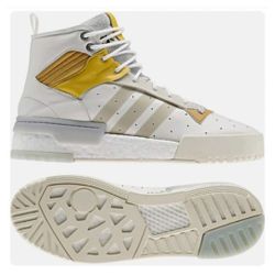 ADIDAS Rivalry Rm Triple White Basketball Mens 6, Womens 7.5
