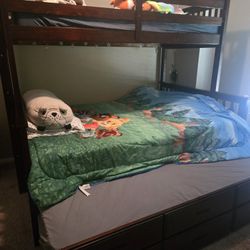 Bunk Bed With Trundle And Drawers