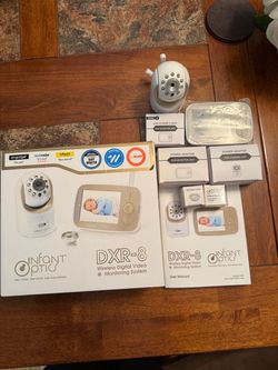 Infant Optics DXR-8 Video Baby Monitor + Wide Angle Lens – Complete Set