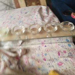 Vintage Nannette Lepore Crystal Candle Holder 