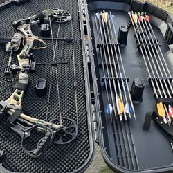 Bear Trophy Ridge Compound Hunting Bow - Complete Set Up w/ Hard Case
