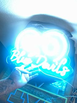 Go blue devils neon light sign