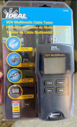 IDEAL- VDV MULTIMEDIA CABLE TESTER. NEW