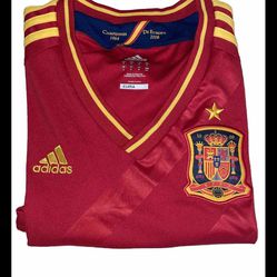 Adidas Climacool Spain National Team Soccer Jersey Red Size S
