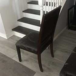 Dining table chairs, six of them