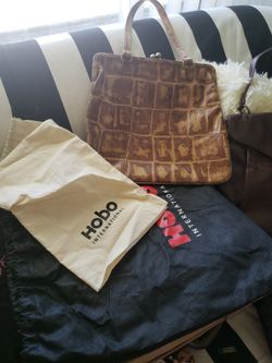 Reduced *  VIntage Hobo Leather Bag