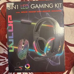 3-in-1 LED Gaming Kit – Headset, Mouse & Mousepad