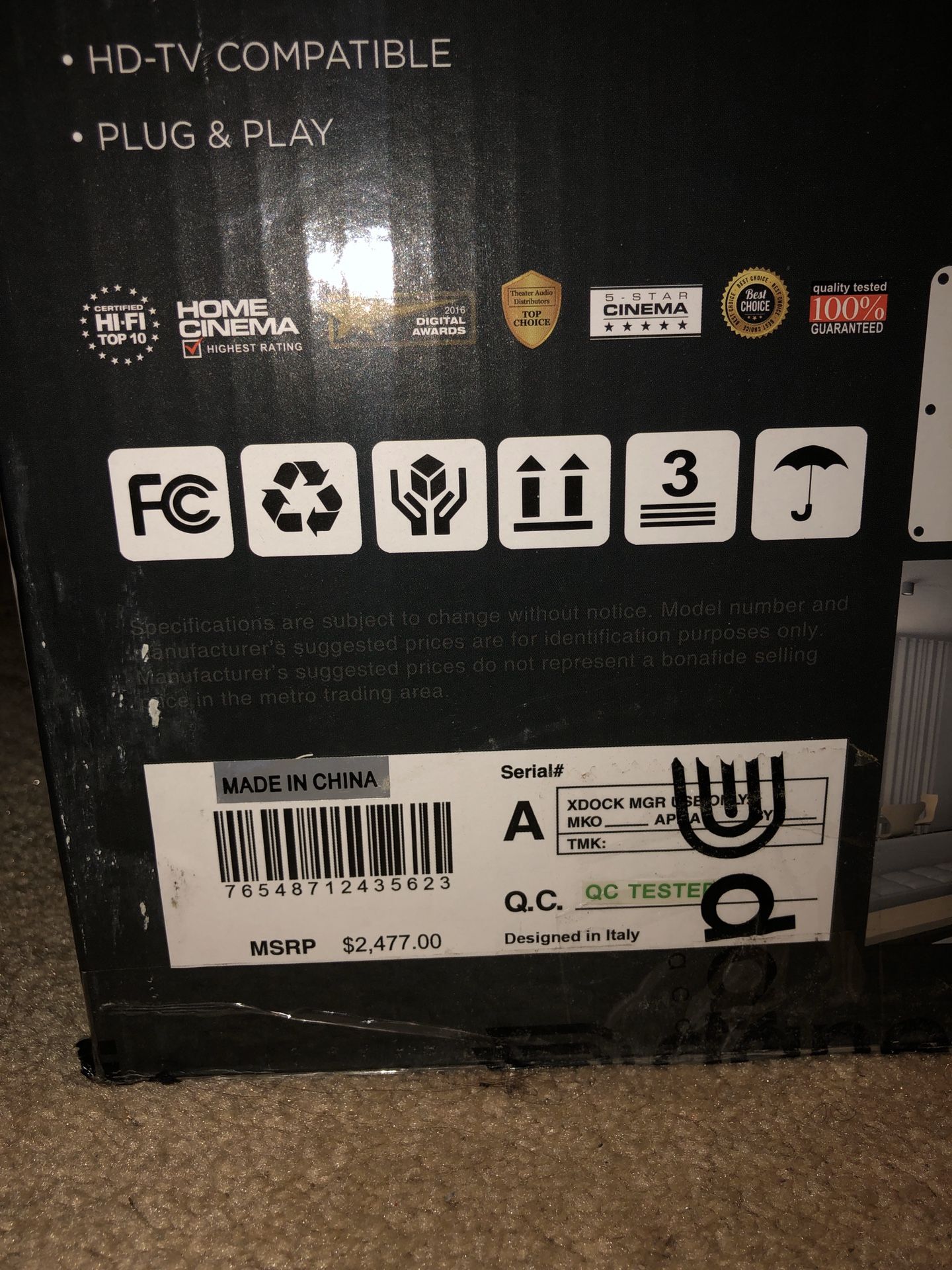 Daneli Acoustics HD - 52 HOME THEATER SYSTEM