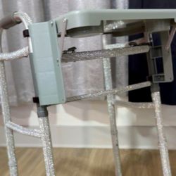 Bling rhinestone-covered walker