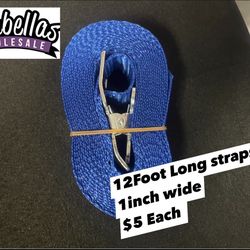 12 foot Buckle strap -Pair for jumpers